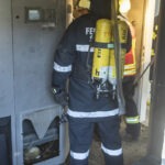 Heizraum eines Mehrparteienwohnhaus in Brand geraten